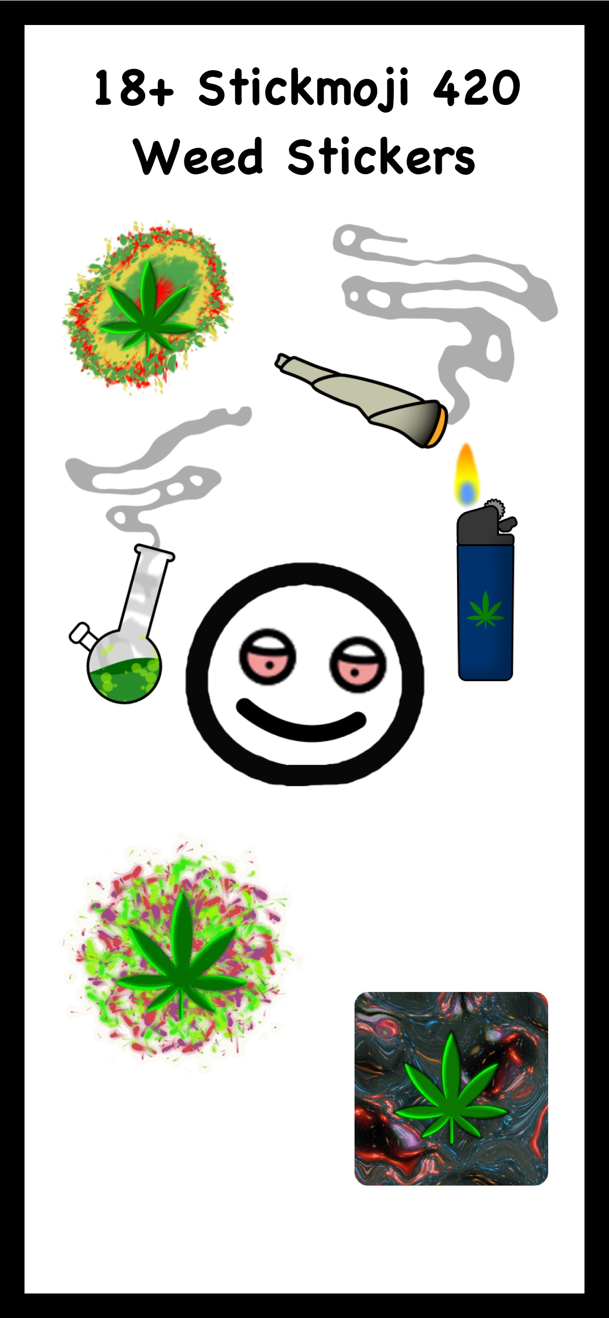 Stickmoji 420 Weed Stickers