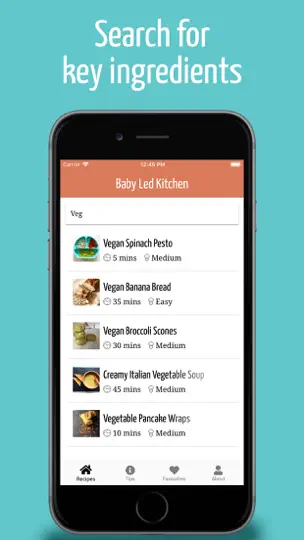 Captura de pantalla de Baby Led Kitchen en iPhone 10