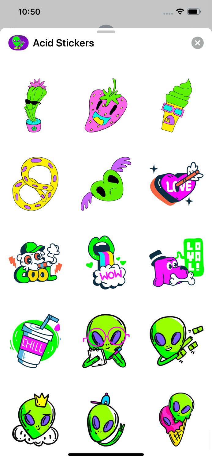 Acid Stickers Trippy Fun