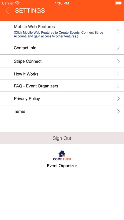 Come Thru Event Organizer screenshot-5