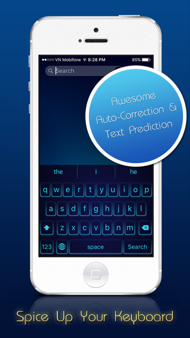 Screenshot #1 pour Neon Keyboard Pro