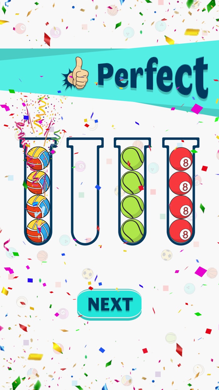 ボールソート3Dパズル