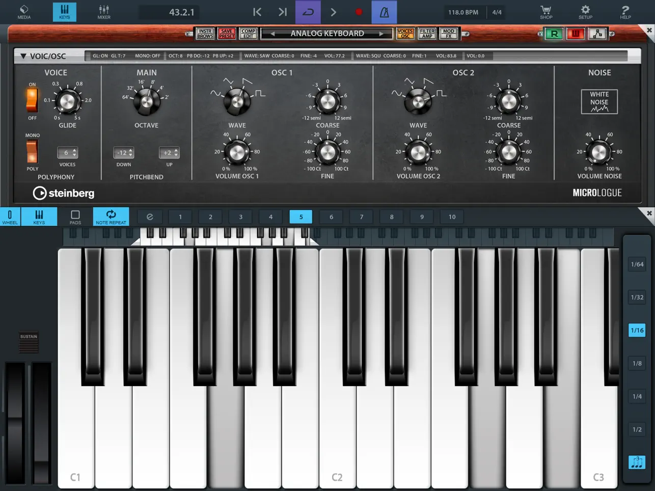 #3. Cubasis 2 (iOS) Podle: Steinberg Media Technologies GmbH