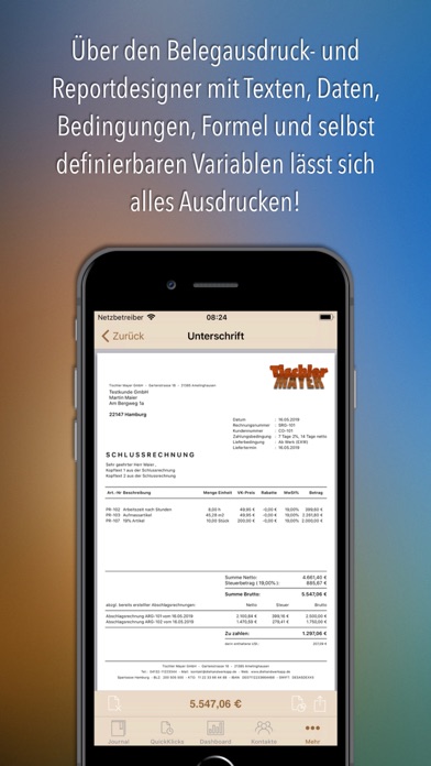 HWA.lignum Finanz screenshot