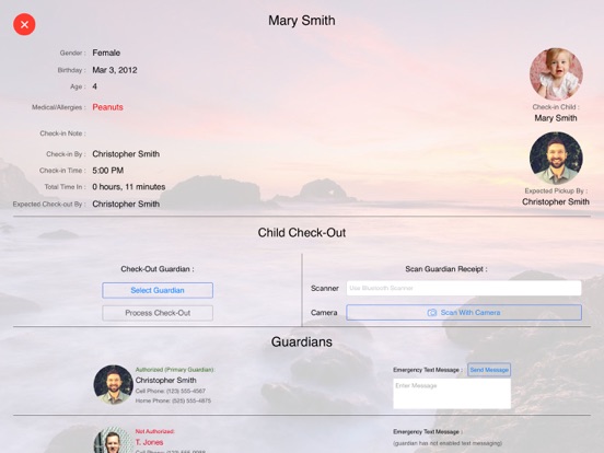 KidCheck iPad screenshot