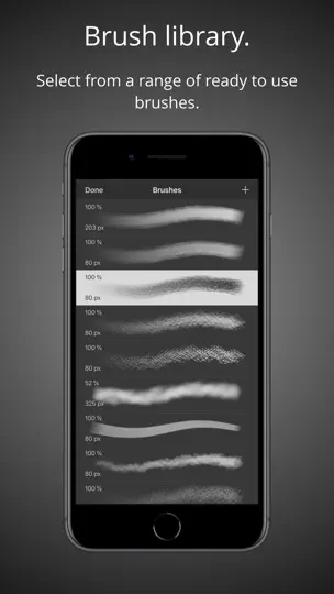 Capture d'écran de Brushes sur iPhone 4