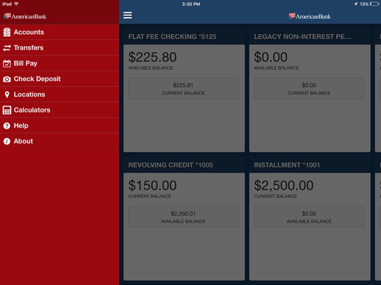 AmericanBank Personal for iPad screenshot-3