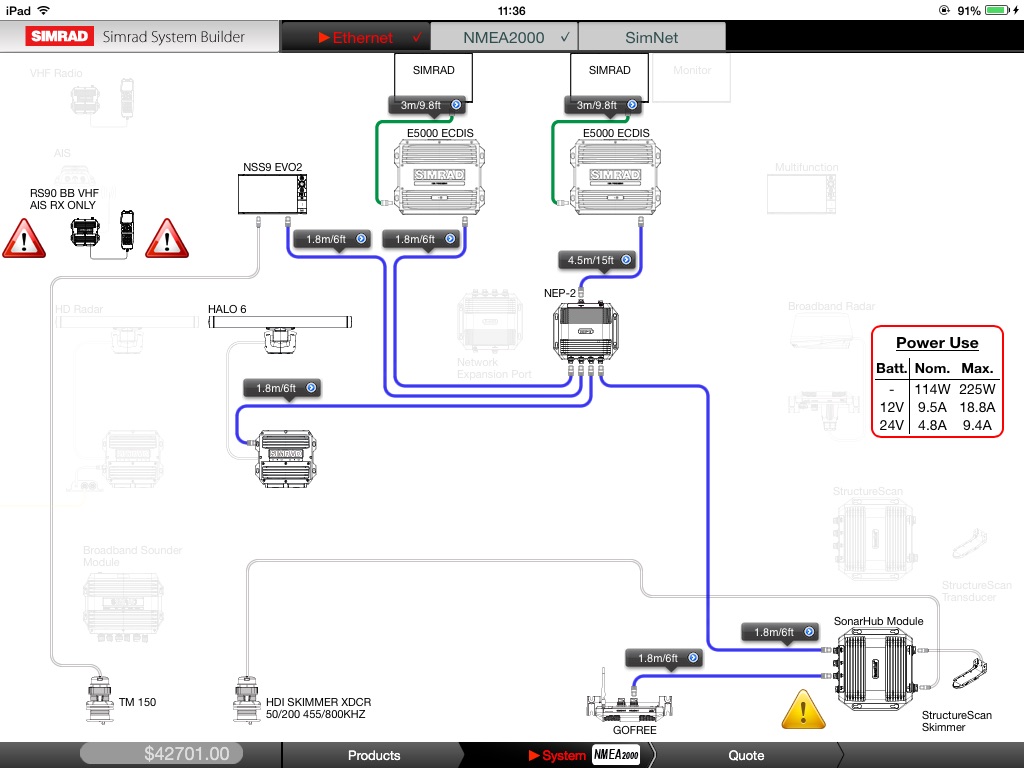 Simrad PRO System Builder screenshot 2