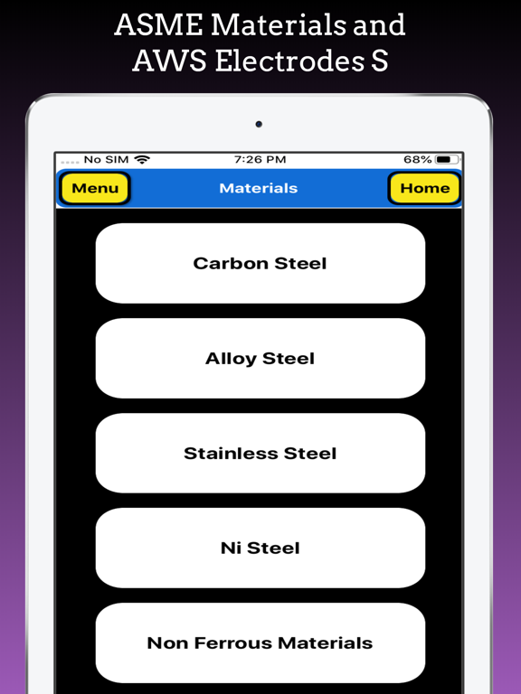 Screenshot #4 pour ASME Materials and Electrodes