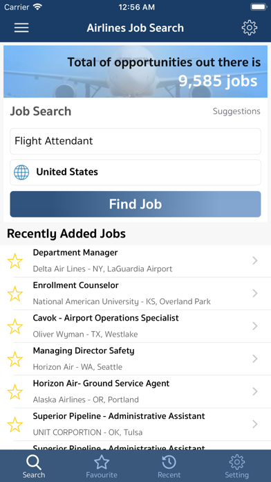 Screenshot #1 pour Airlines Jobs (CareerFocus)
