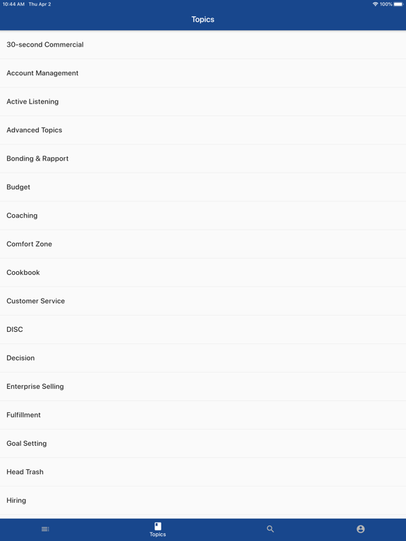 My Sandler iPad screenshot 5 - Business app