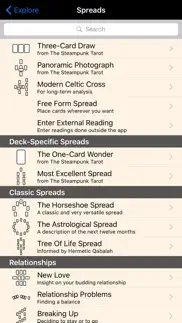 steampunk tarot iphone screenshot 3