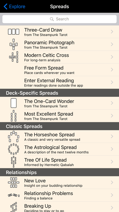 Steampunk Tarot Screenshot