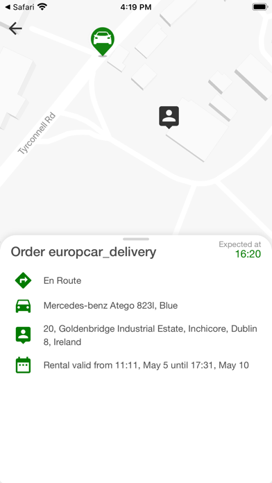 Screenshot #1 pour Contactless Car Rental
