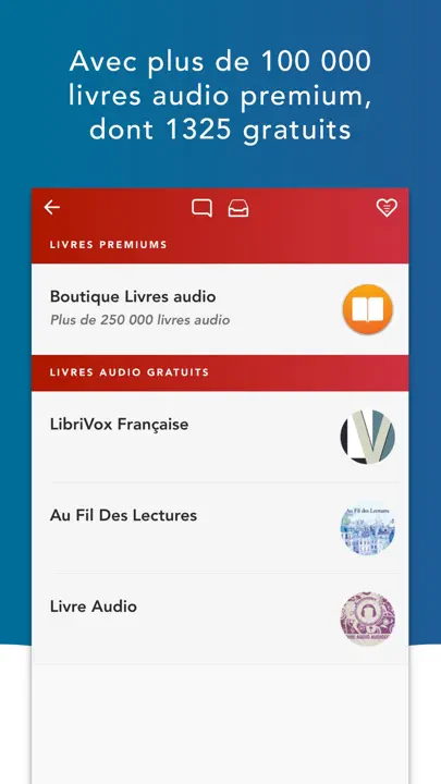 Livres Audio HQ iPhone-skjermbilde 2