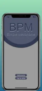 BPM: Simple Metronome screenshot #1 for iPhone