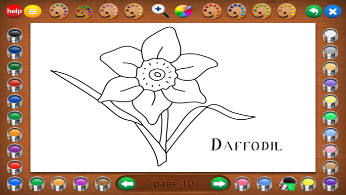 Coloring Book 4 Plants