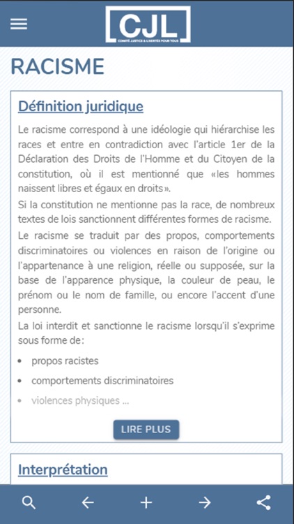 Justice et libertés pour tous.