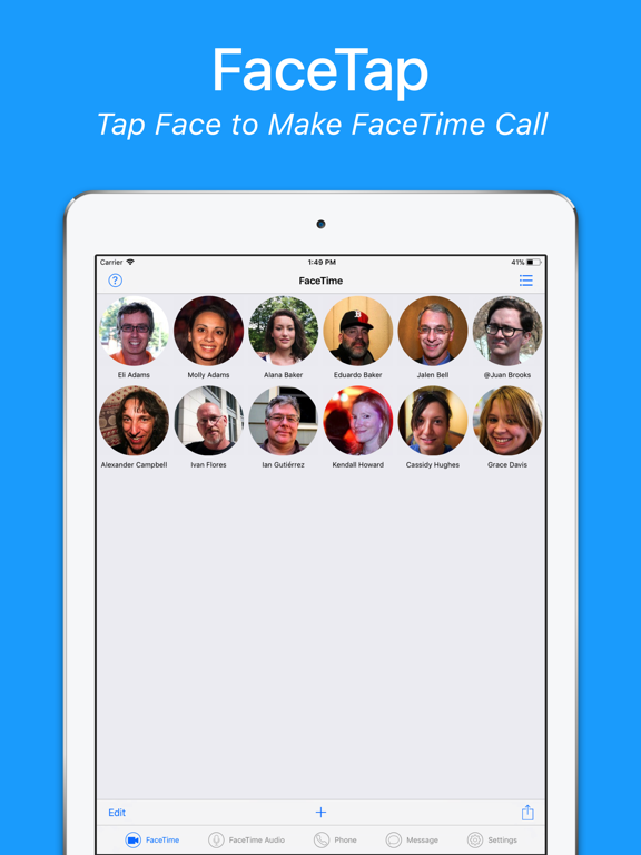 Screenshot #4 pour FaceTap for FaceTime Call