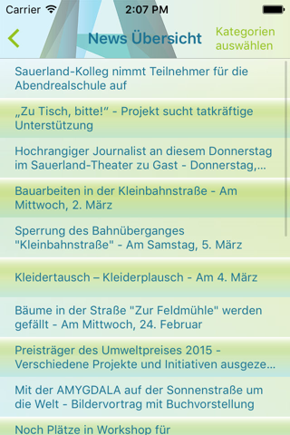 Arnsberg App - náhled