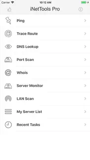 inettools - ping,dns,port scan iphone screenshot 1