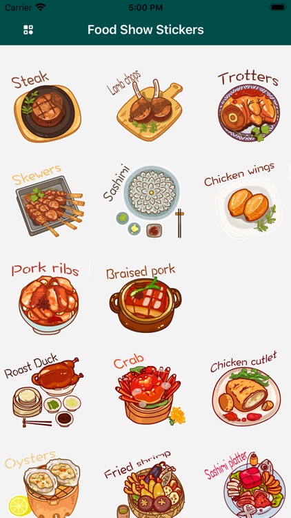 Food Show Stickers by Juan Soto