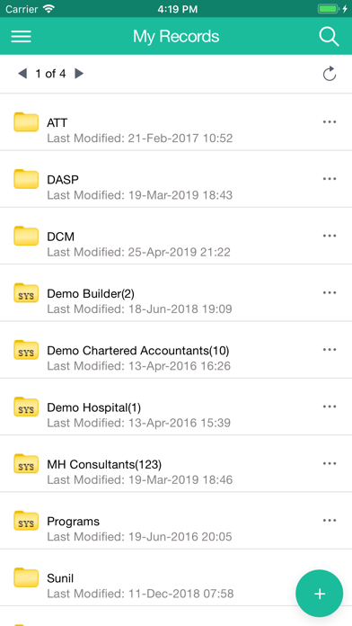 ViewMyRecords iPhone screenshot 1 - Productivity app