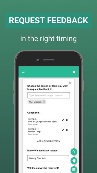 Tap My Back - Feedback App Screenshot