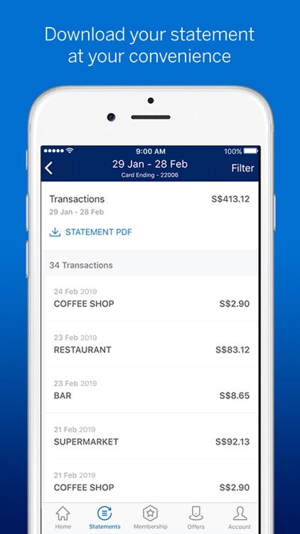 Amex Singapore screenshot-3