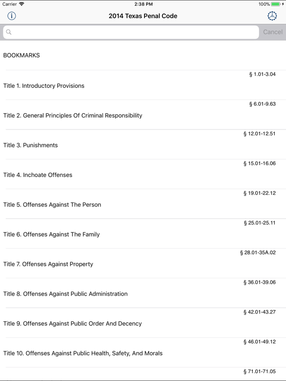 Screenshot #4 pour TX Penal Code 2024 - Texas Law