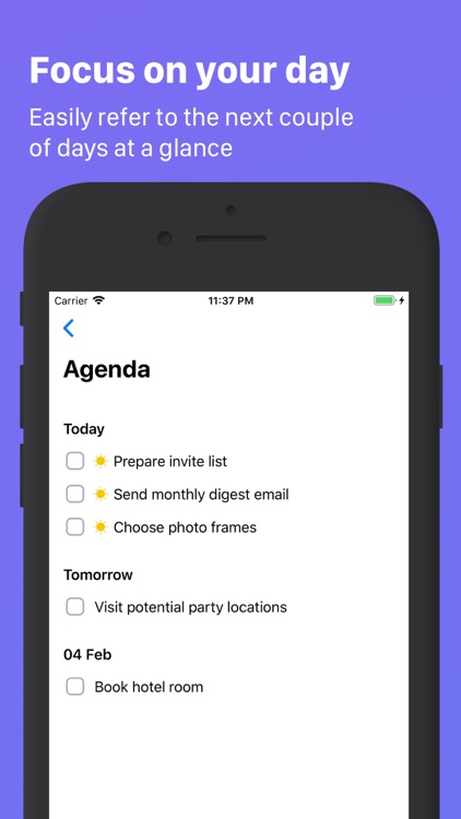 Break: Task manager and lists