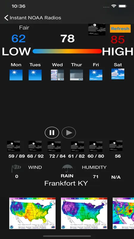 Instant NOAA Radios Elite screenshot 2 of 8