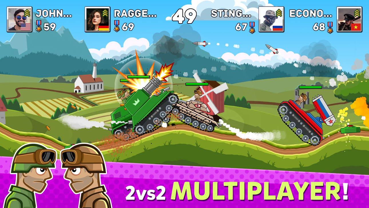 Hills of Steel Hack screenshot 1 - iOS game interface