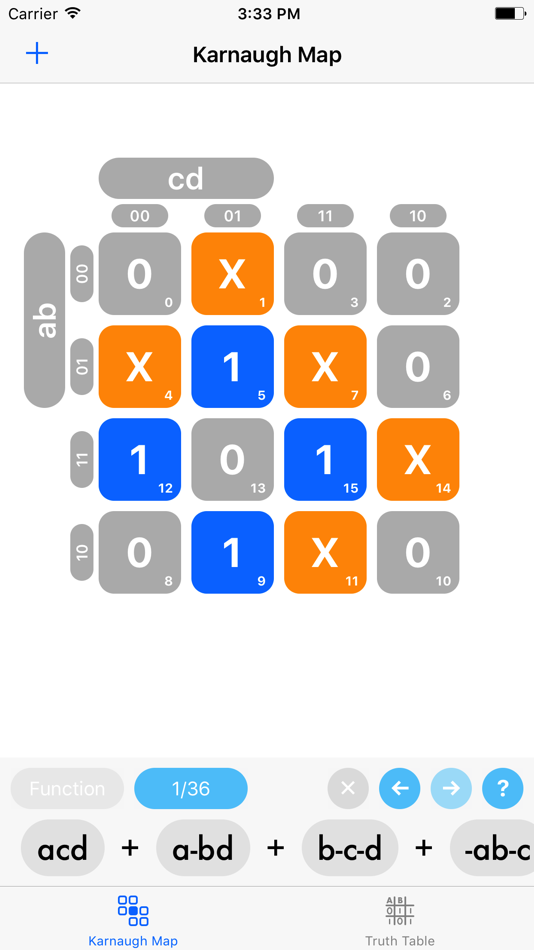 #1. Karnaugh Map Advanced (iOS) By: Ivan Cigic