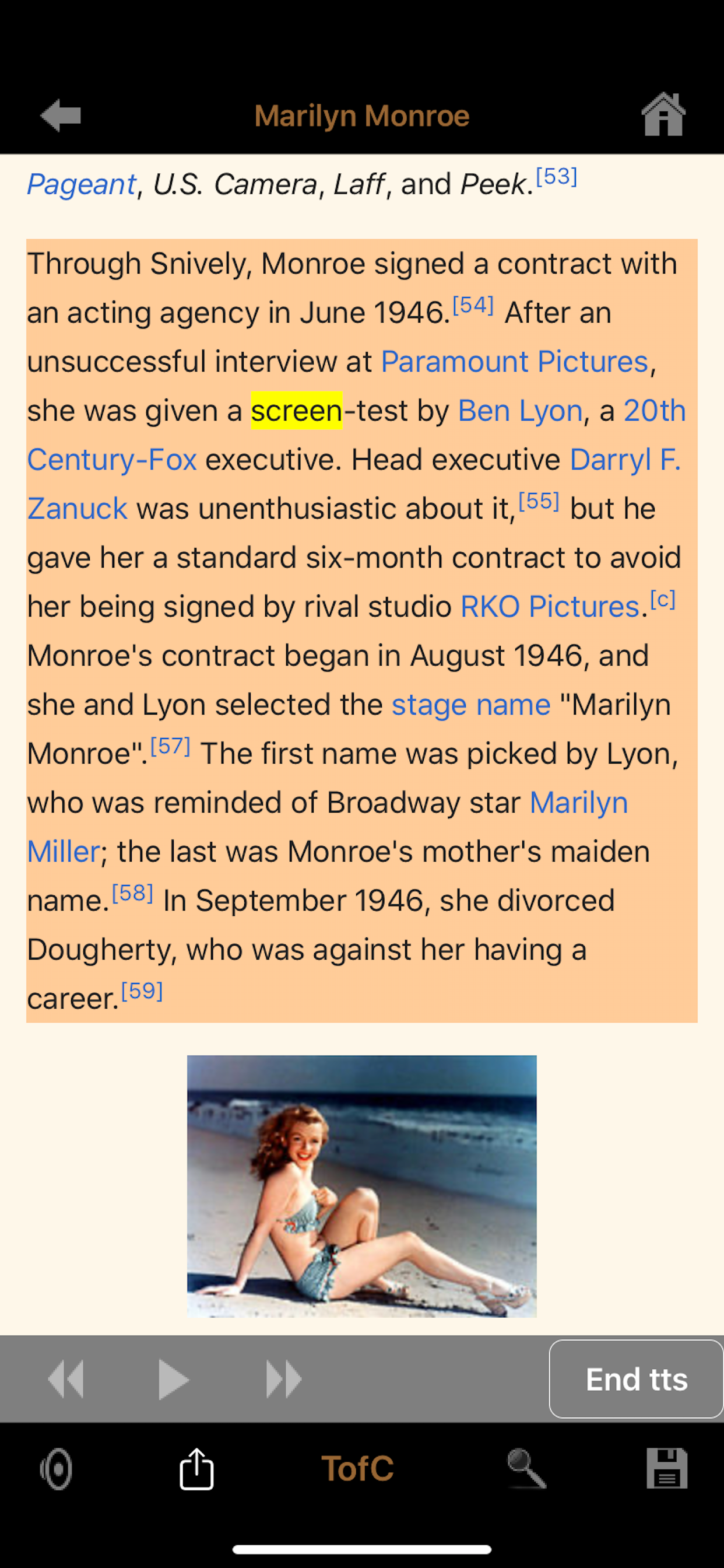 Audio for Wikipedia