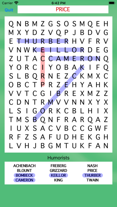 United States Word Search Screenshot