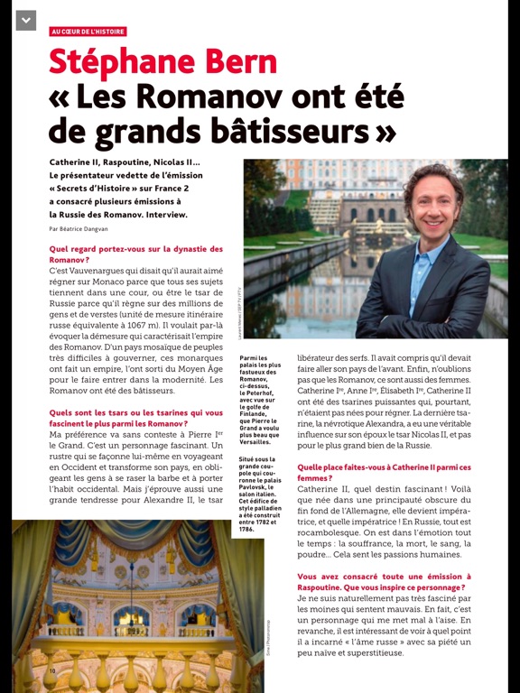 Secrets d'Histoire Magazine iPad screenshot 6 - Reference app