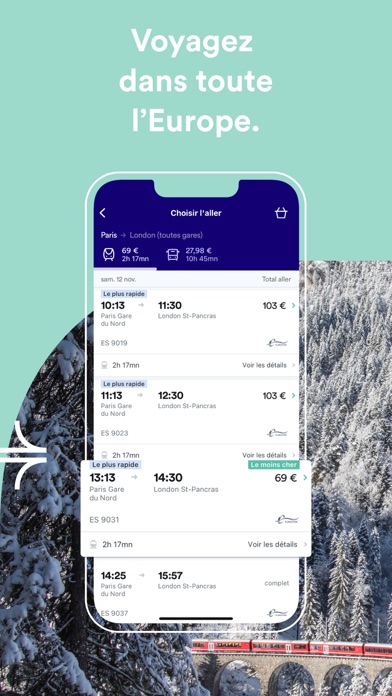 Trainline: Voyage train et bus Trainline: Voyage train et bus