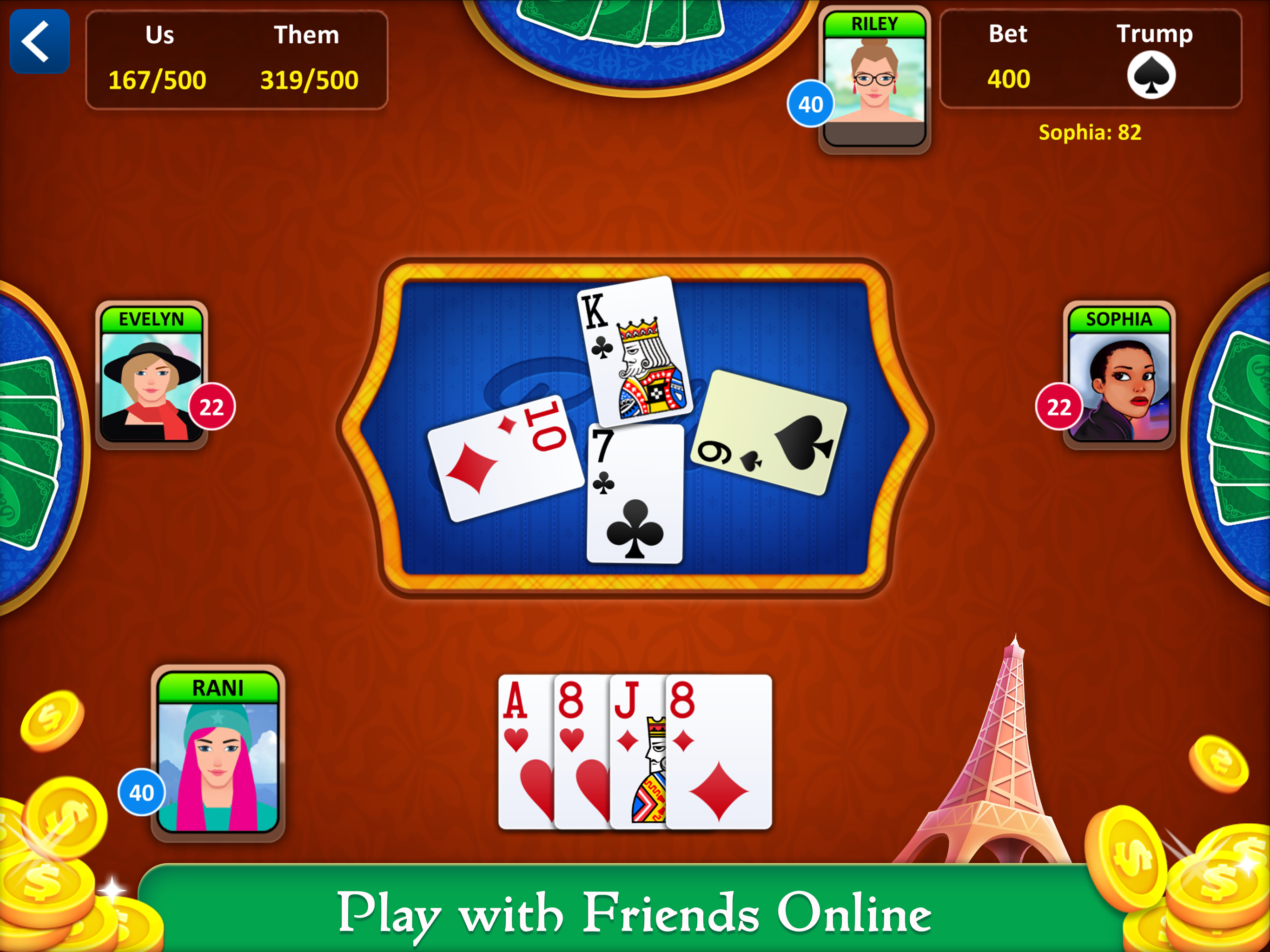 Belote: Trick-taking Card Game