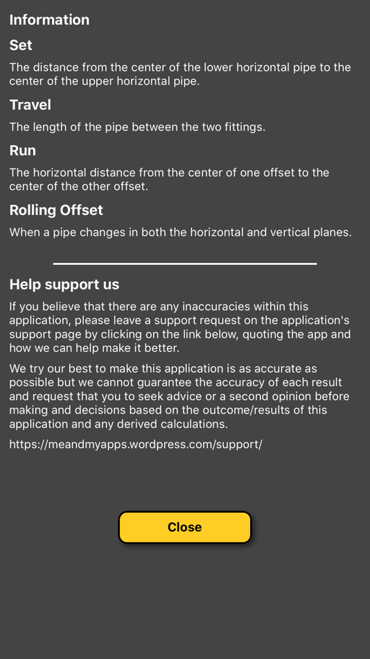 #5. Pipe Offset Calculator (iOS) 由: Claire Holmes