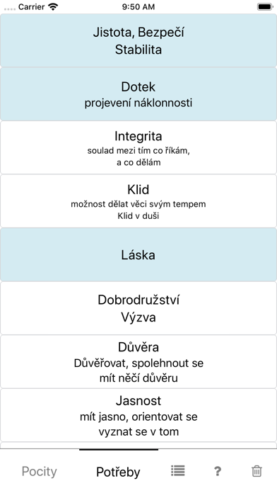 NVC kartičky Screenshot