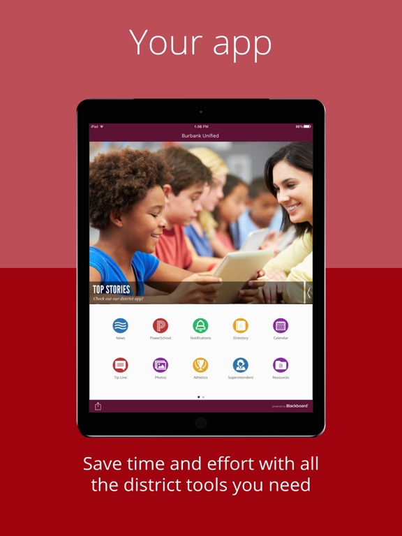 Burbank Unified iPad screenshot 1 - Education app