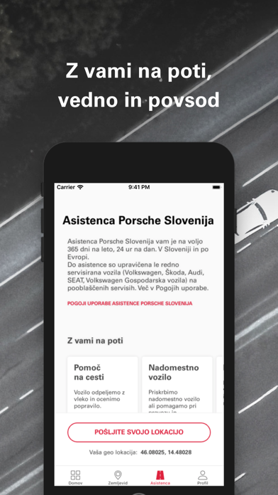 Porsche Group Card Screenshot