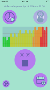 Contraction Time Tracker screenshot