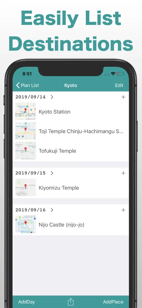 MapiLista, List up Locations