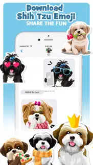 How to cancel & delete shih tzu dog emojis stickers 4