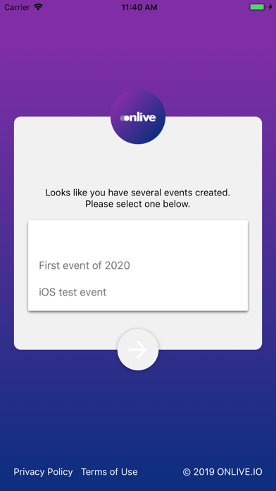 Screenshot #1 pour Onlive Guest Check-in