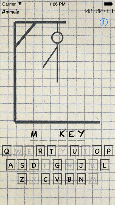 hangman - words game Screenshot