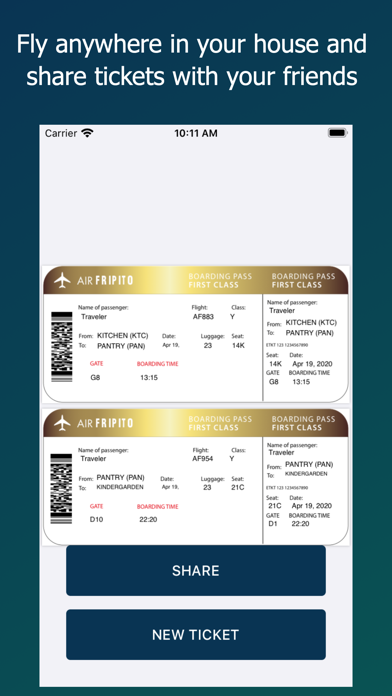 Screenshot #2 pour Virtual boarding pass