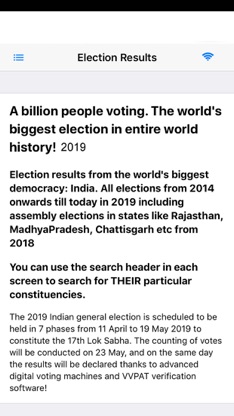 Election Results Vote screenshot 1
